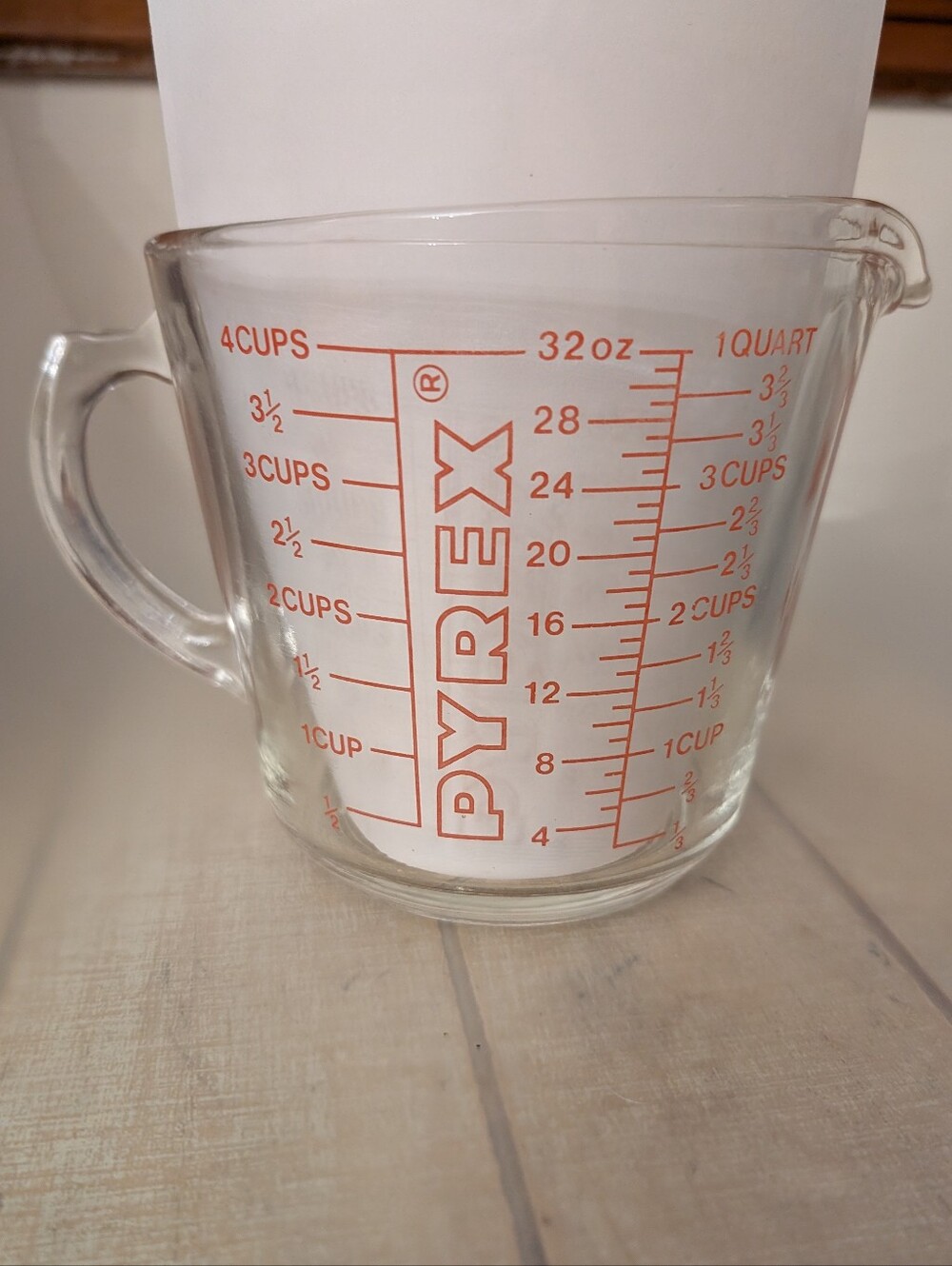 Vintage Pyrex 4 Cup Glass Measuring Cup